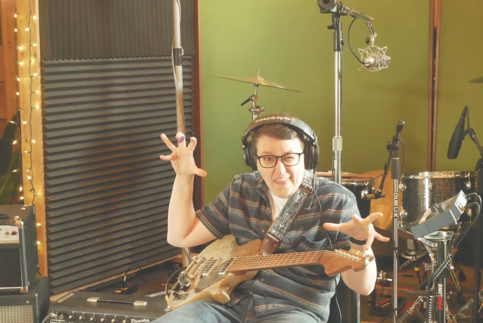 Ellen Angelico in the studio